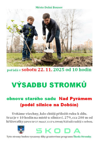 22.11. Společná výsadba stromů - Horní Bousov